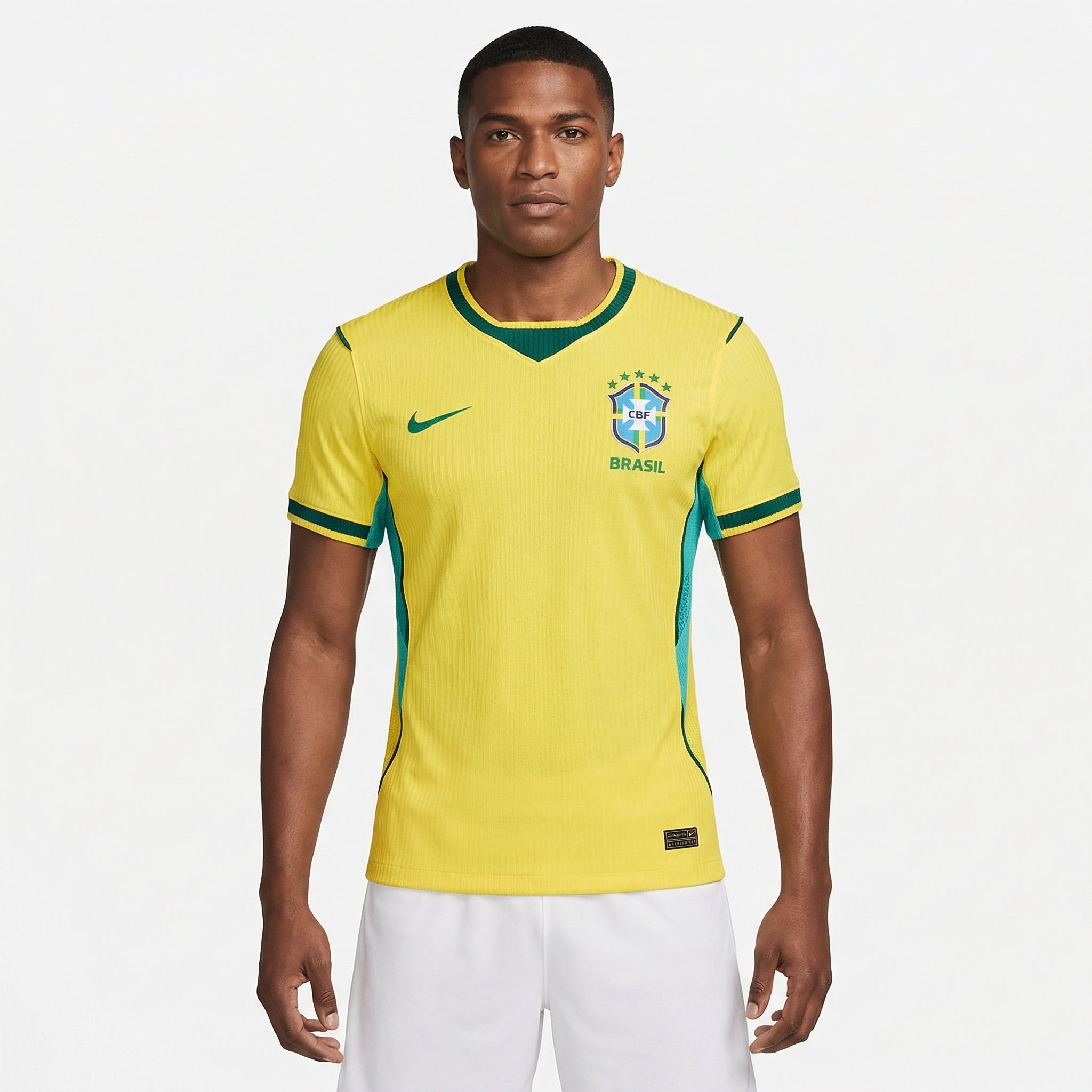 Camisa Nike Seleção Brasileira 2026 Copa do Mundo, , PIQUE DE JOGADOR, Uma nova era de respirabilidade acaba de entrar em campo. Apresentamos a tecnologia Nike Aero-FIT. Ela oferece leveza e elasticidade a esta autêntica camisa do Brasil, proporcionando a mesma ventilação extraordinária que os profissionais têm. Bastidores do Design Facilmente a combinação de cores mais reconhecida no futebol, o icônico uniforme do Brasil celebra a beleza natural do país e o estilo de jogo vibrante e enérgico da equipe. Res