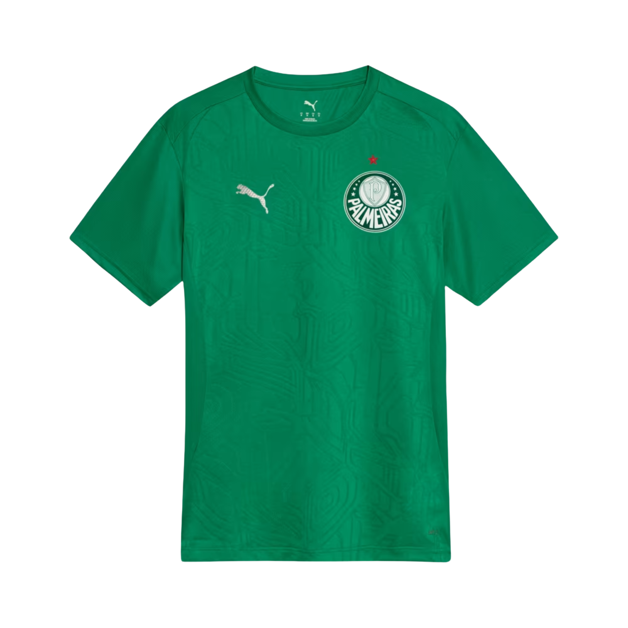 Camisa Palmeiras 2025 – Treino, Camisas de Futebol, PIQUE DE JOGADOR, A Camisa Palmeiras 2025 – Treino representa a rotina e a disciplina dos atletas palestrinos. Feita com tecido leve e respirável, é ideal para treinos intensos ou para quem busca vestir a identidade do Verdão fora de campo. Com modelagem slim, recortes estratégicos e tecnologia dryCELL, combina performance, conforto e estilo com o escudo do Palmeiras no peito. Características e Benefícios Tecnologia dryCELL: absorve a umidade e mantém o co