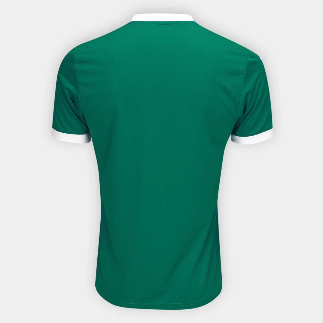 Camisa Puma Palmeiras 2025/26 Home, Camisas de Futebol, PIQUE DE JOGADOR, O novo manto do Palmeiras 2025/26 é mais que uma camisa.É um tributo à tradição, ao respeito e à grandeza da Sociedade Esportiva Palmeiras.Com um tom de verde clássico, detalhes em branco puro e a estrela do Mundial brilhando no peito, a nova camisa resgata as raízes do Verdão com elegância, leveza e aquele peso que só quem é Palestra entende. Inspirada nos uniformes históricos que marcaram gerações, a peça traz grafismos sutis em rel
