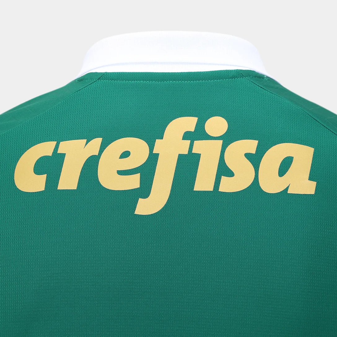 Camisa Puma Palmeiras 24/25 Home, Camisa Futebol, Puma, Ficha do Produto TecnologiaDryCell: Sistema que controla o excesso de umidade do corpo, garantindo a rápida secagem do suor durante os exercícios. Composição: 100% PoliésterMarca: PumaIndicada para: Jogo/CasualGênero: MasculinoEscudo: BordadoOrigem: ImportadoManga: Curta-PIQUE DE JOGADOR