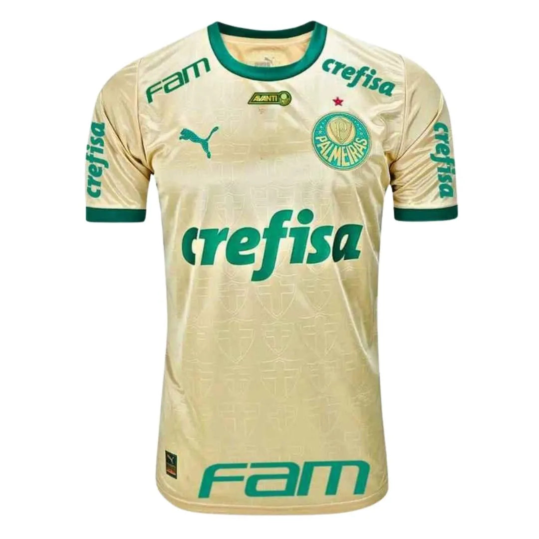 Camisa Puma Palmeiras 24/25 Third, Camisa Futebol, Puma, Ficha do Produto TecnologiaDryCell: Sistema que controla o excesso de umidade do corpo, garantindo a rápida secagem do suor durante os exercícios. Composição: 100% PoliésterMarca: PumaIndicada para: Jogo/CasualGênero: MasculinoEscudo: BordadoOrigem: ImportadoManga: Curta-PIQUE DE JOGADOR