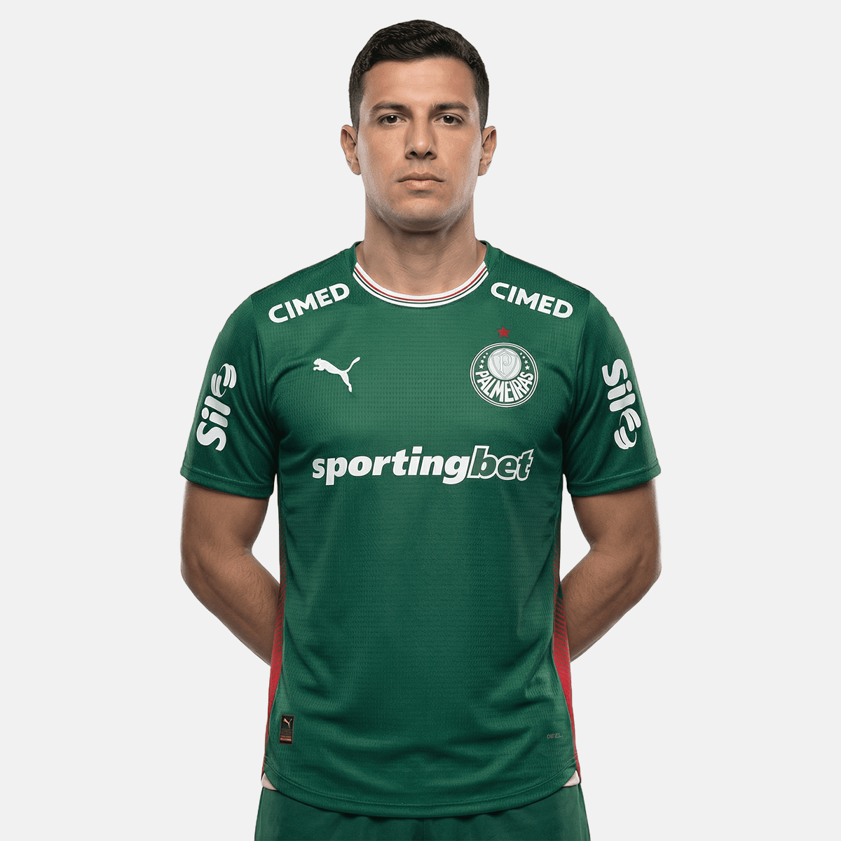 Camisa Puma Palmeiras 26/27 Home Jogador, Camisas de Futebol, PIQUE DE JOGADOR, SOBRE O PRODUTO O novo uniforme resgata a origem do clube mais vitorioso, construindo uma ponte entre o passado e o presente partindo da estética do Velho Continente para o clima de esperança encontrado pelos imigrantes que desembarcaram no Brasil. Com detalhes em homenagem aos ítalo-brasileiros que fundaram o clube em 1914. CARACTERÍSTICAS E BENEFÍCIOS Mesma camisa usada pelos seus ídolos, feita com combinação de tecidos tecnol