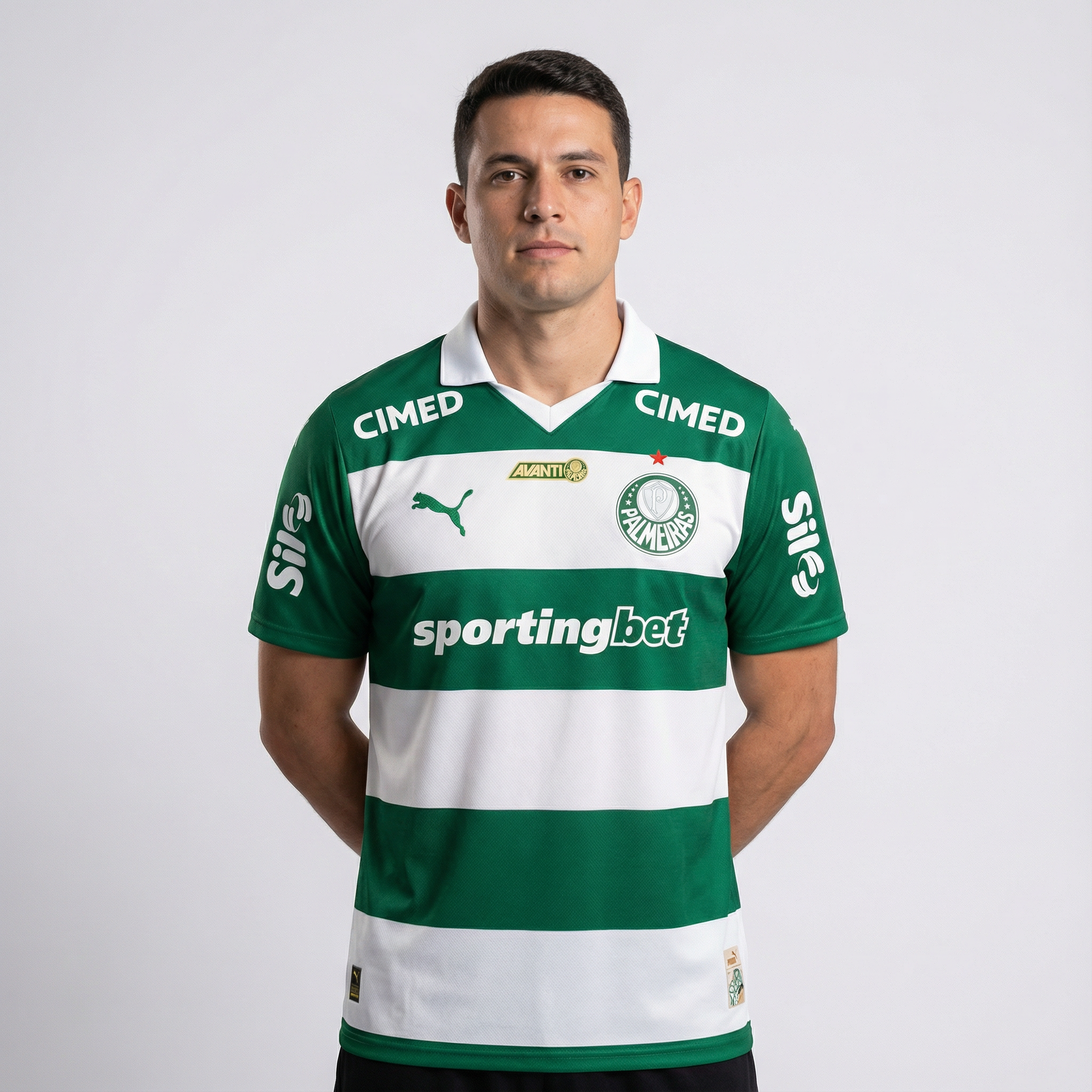 Camisa Puma Palmeiras Avanti 2025/26 Jogador, Camisas de Futebol, PIQUE DE JOGADOR, O Palmeiras e a PUMA revelam a nova camisa Avanti 2025, peça que traduz o sentimento do palmeirense em forma de estilo. Inspirada na paixão do torcedor, a novidade une um design clássico e linguagem contemporânea para celebrar um conceito que vai além das quatro linhas: o Palmeiras como um estilo de vida Características e Benefícios Tecnologia Puma DryCELL: Mantém o corpo seco e confortável, mesmo nos momentos de maior inten