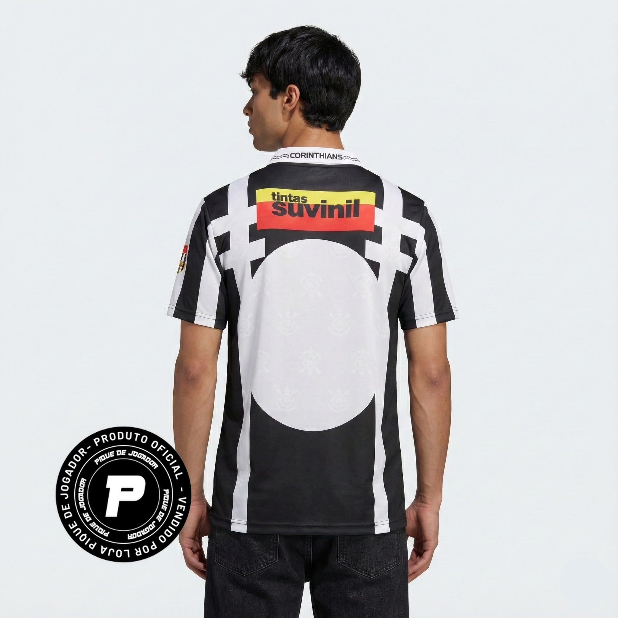 Camisa Retrô Corinthians 1995/96 II, camisa vasco, PIQUE DE JOGADOR, -PIQUE DE JOGADOR