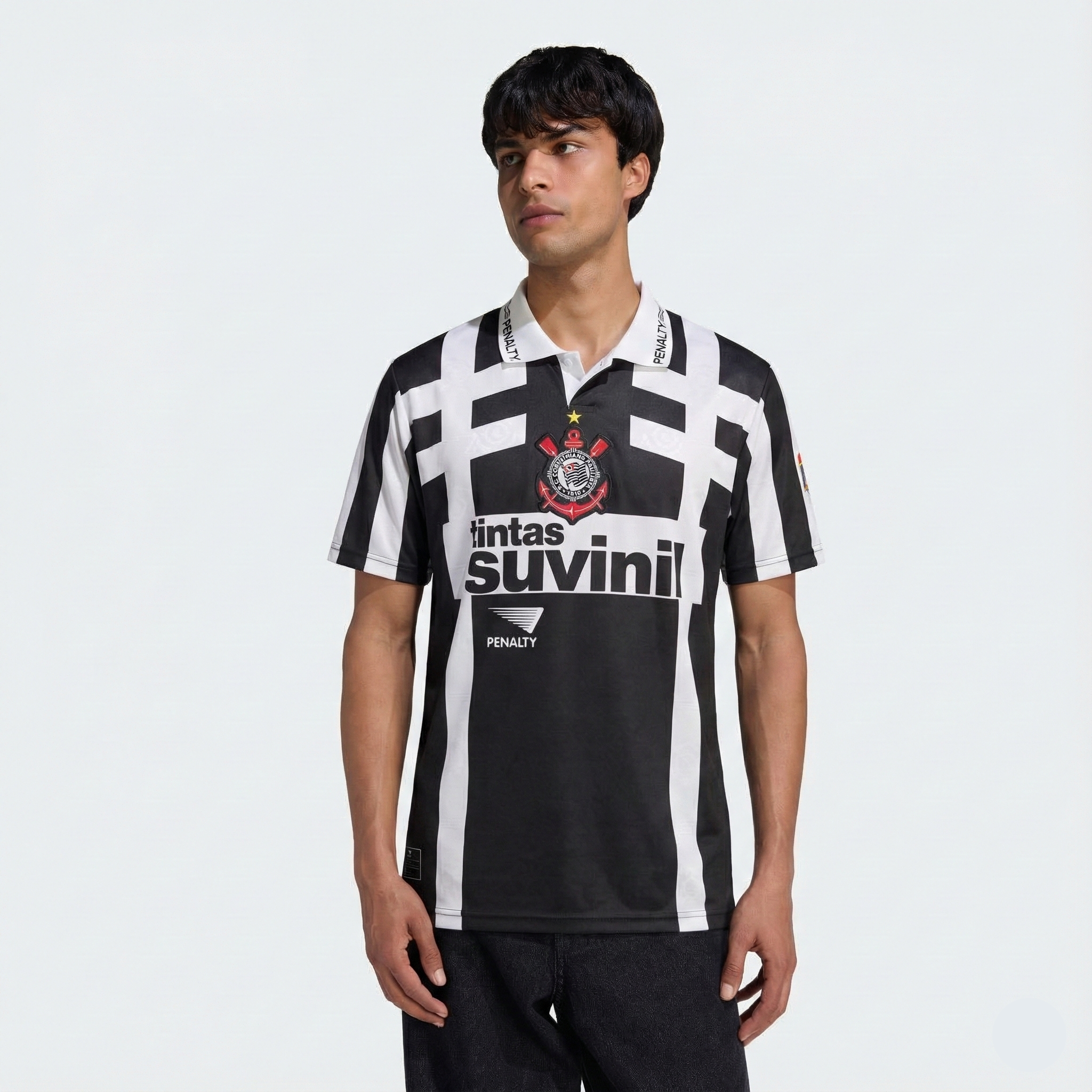 Camisa Retrô Corinthians 1995/96 II, camisa vasco, PIQUE DE JOGADOR, -PIQUE DE JOGADOR