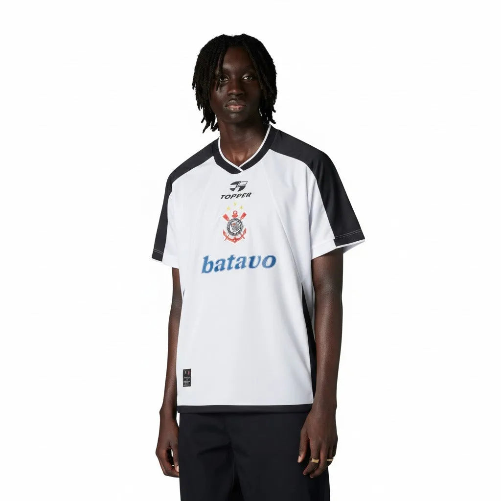 Camisa Retrô Corinthians I 2000/01, camisa vasco, PIQUE DE JOGADOR, -PIQUE DE JOGADOR