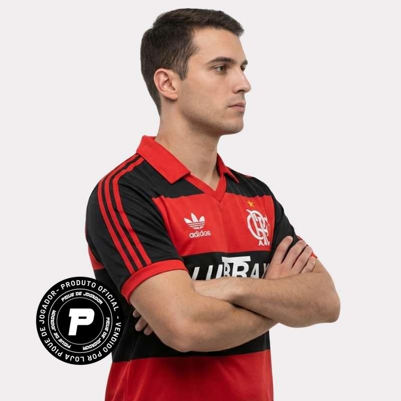 Camisa Retrô Flamengo 1987 Home, Camisas de Futebol, PIQUE DE JOGADOR, -PIQUE DE JOGADOR