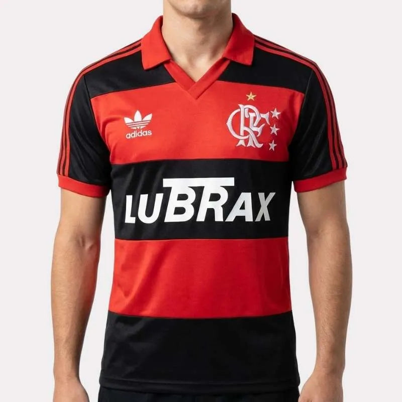 Camisa Retrô Flamengo 1987 Home, Camisas de Futebol, PIQUE DE JOGADOR, -PIQUE DE JOGADOR