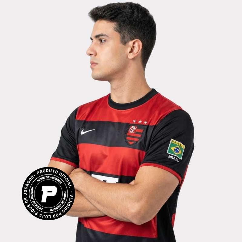 Camisa Retrô Flamengo 2000/01 Home, Camisas de Futebol, PIQUE DE JOGADOR, -PIQUE DE JOGADOR