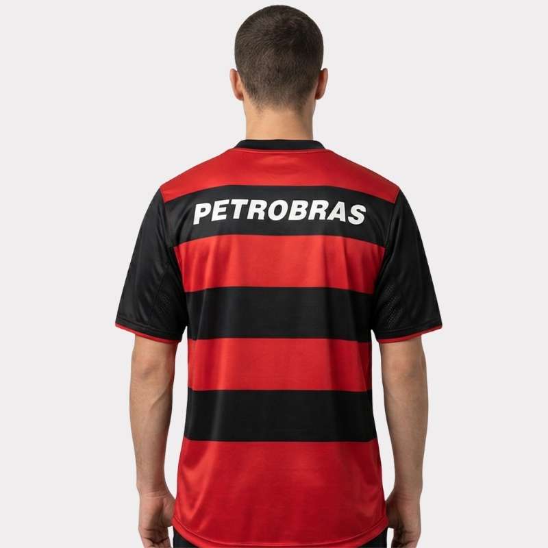 Camisa Retrô Flamengo 2000/01 Home, Camisas de Futebol, PIQUE DE JOGADOR, -PIQUE DE JOGADOR