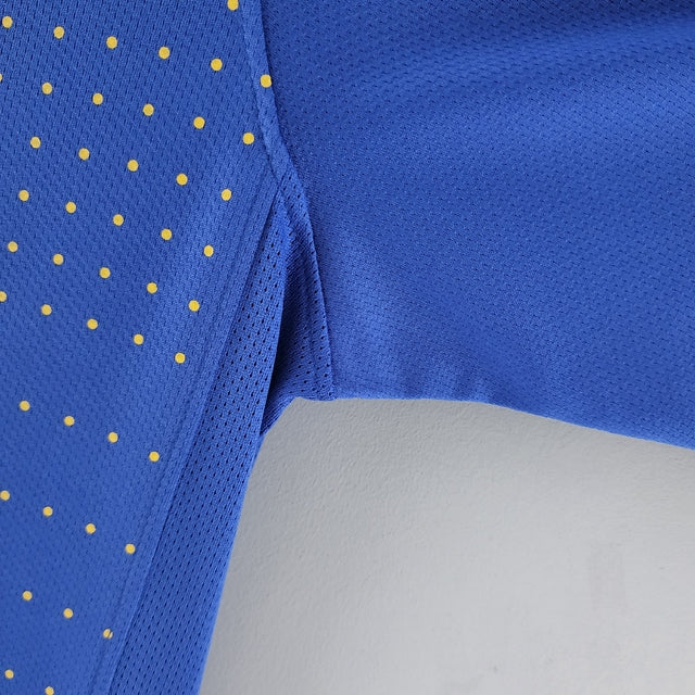 Camisa Retrô Seleção Brasileira II 2010/11 Nike Masculino Azul e Amarelo, , PIQUE DE JOGADOR, -PIQUE DE JOGADOR