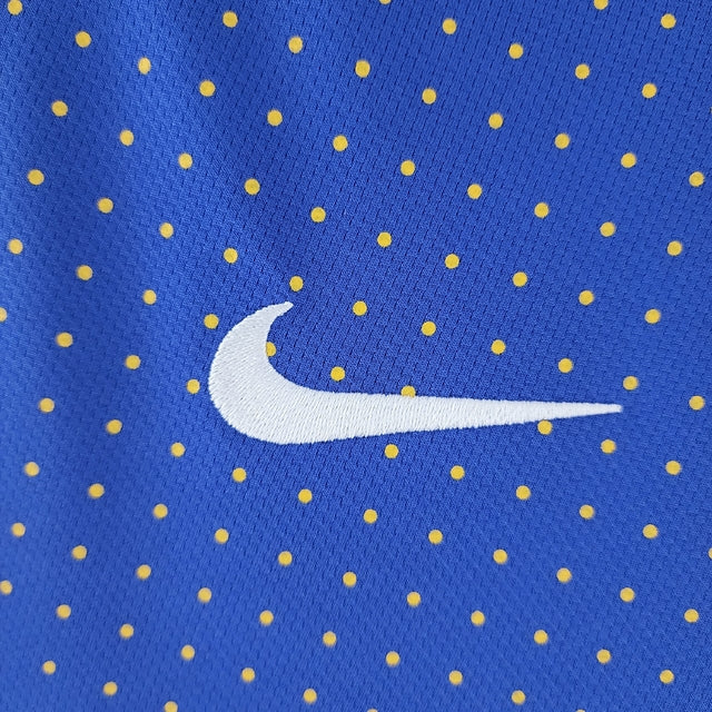 Camisa Retrô Seleção Brasileira II 2010/11 Nike Masculino Azul e Amarelo, , PIQUE DE JOGADOR, -PIQUE DE JOGADOR