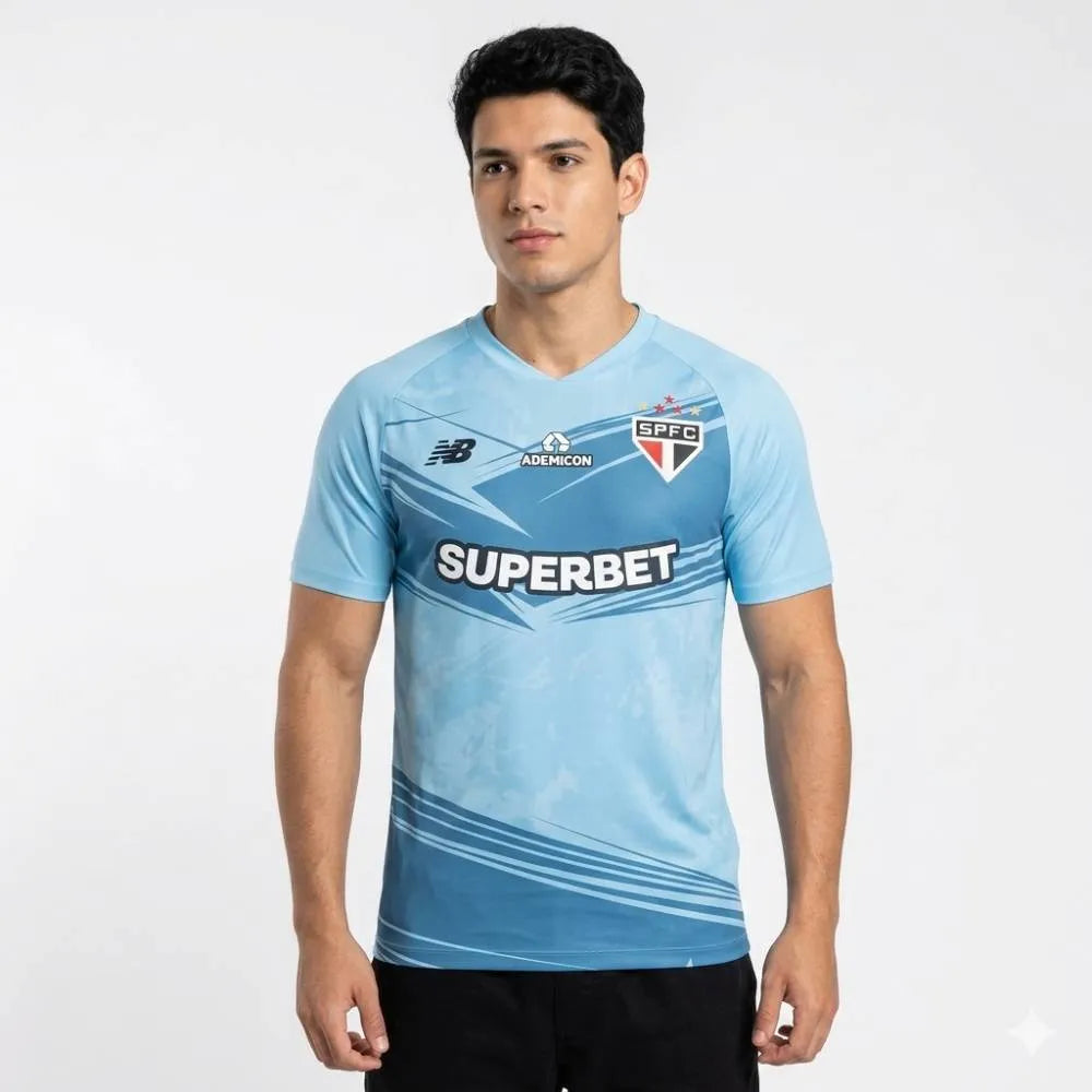 Camisa São Paulo Goleiro 25/26 Clara - NB Torcedor Masculina, camisa são paulo, PIQUE DE JOGADOR, -PIQUE DE JOGADOR