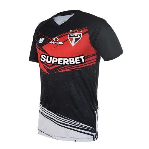 Camisa São Paulo Goleiro 25/26 Preta - NB Torcedor Masculina, camisa são paulo, PIQUE DE JOGADOR, -PIQUE DE JOGADOR