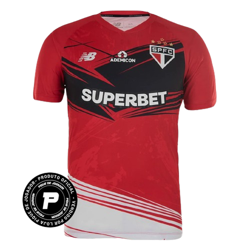 Camisa São Paulo Goleiro 25/26 Vermelha - NB Torcedor Masculina, camisa são paulo, PIQUE DE JOGADOR, -PIQUE DE JOGADOR