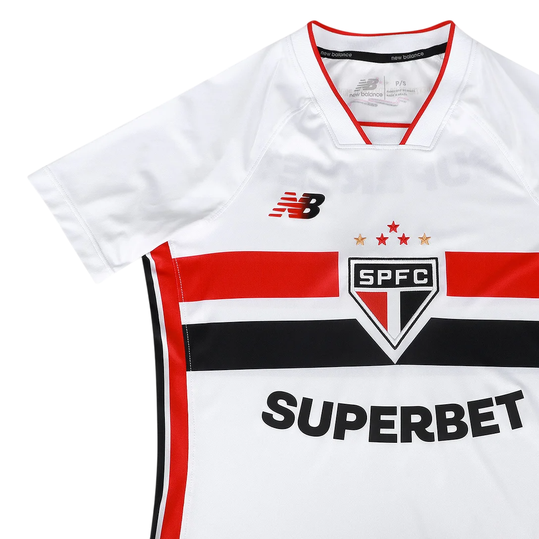 Camisa São Paulo Home 26/27 - NB Feminina, , PIQUE DE JOGADOR, -PIQUE DE JOGADOR