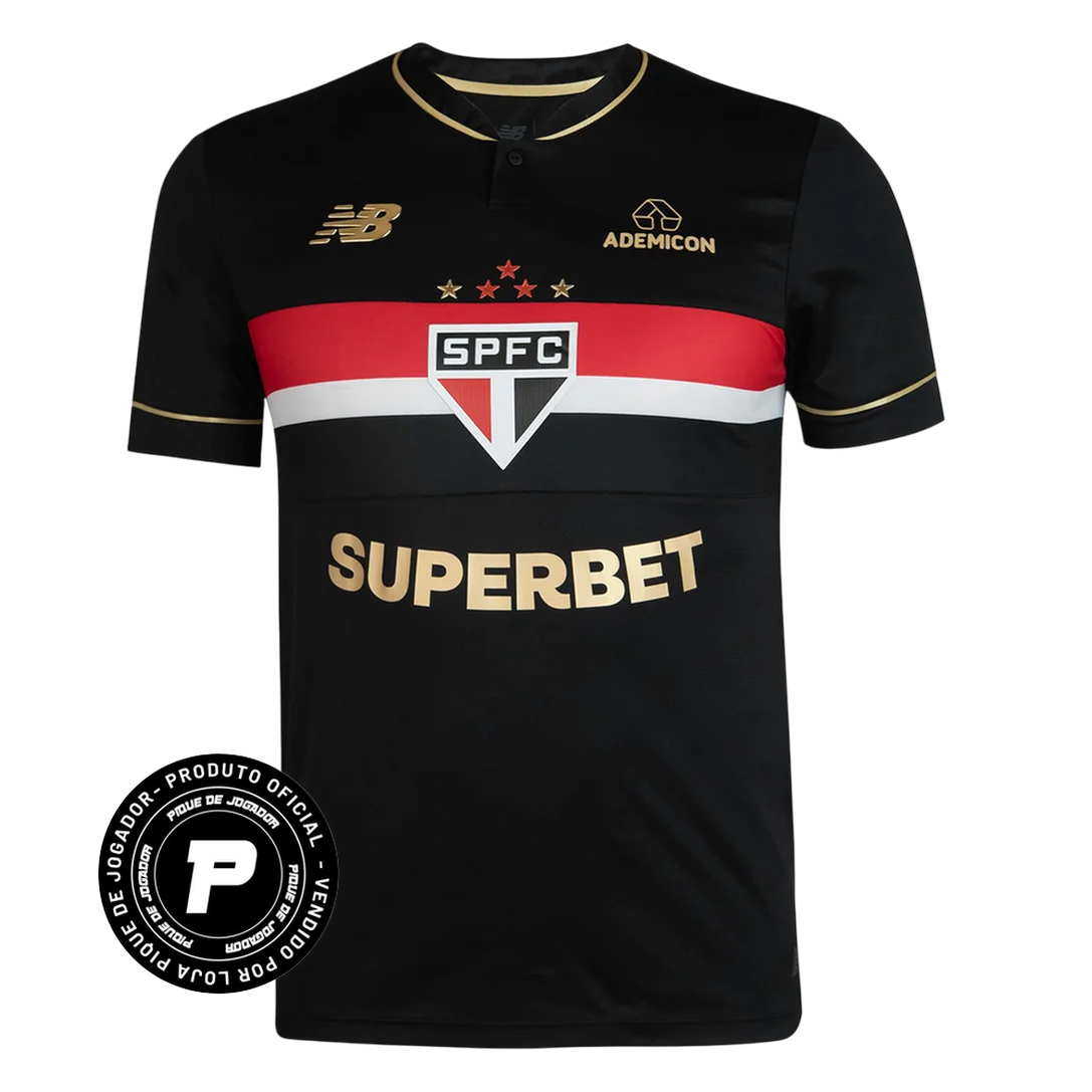 Camisa São Paulo III 25/26 - NB Torcedor Masculina, camisa são paulo, PIQUE DE JOGADOR, -PIQUE DE JOGADOR