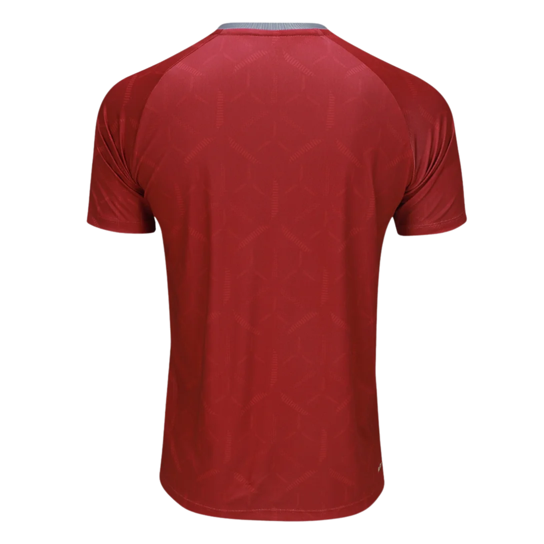 Camisa São Paulo Treino Vermelha 25/26 - NB Torcedor Masculina Lançamento, camisa são paulo, PIQUE DE JOGADOR, -PIQUE DE JOGADOR