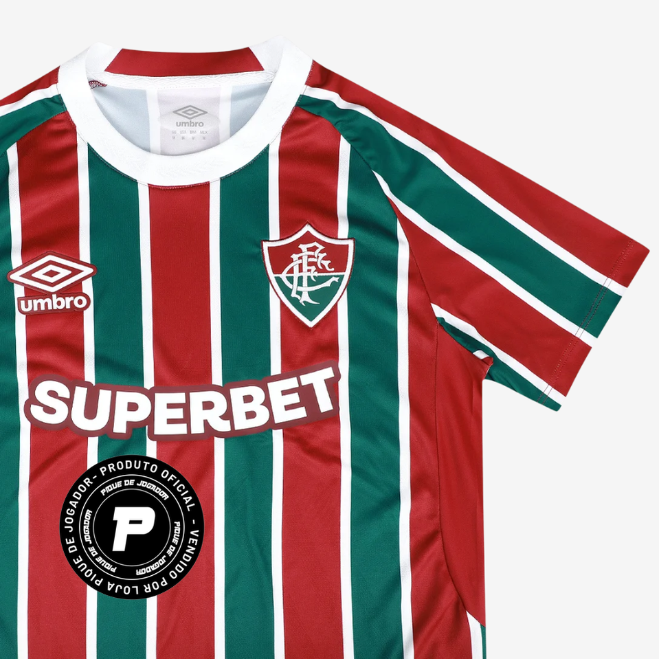 Camisa Umbro Fluminense 2025/26 I, Camisas de Futebol, PIQUE DE JOGADOR, -PIQUE DE JOGADOR