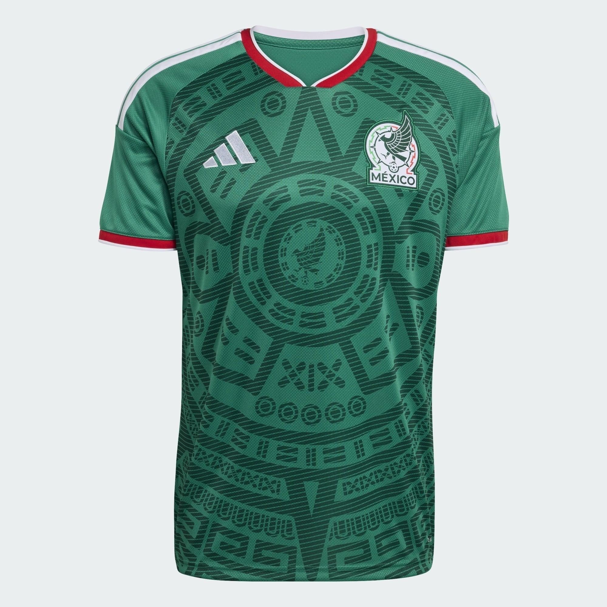 Camisa México 26/27 Home, , PIQUE DE JOGADOR, A camisa do seu time favorito agora disponível em nossa loja! Confeccionadas com tecido de poliéster de alta qualidade e uma tecnologia respirável de ponta, nossas camisas são uma fusão perfeita de conforto, resistência e frescor duradouro. Sinta-se envolvido(a) em luxo enquanto apoia o seu time, seja nas vibrantes arquibancadas ou no calor da competição nas quadras. O design exclusivo e as cores vibrantes destacam-se, tornando esta camisa um ícone de estilo par