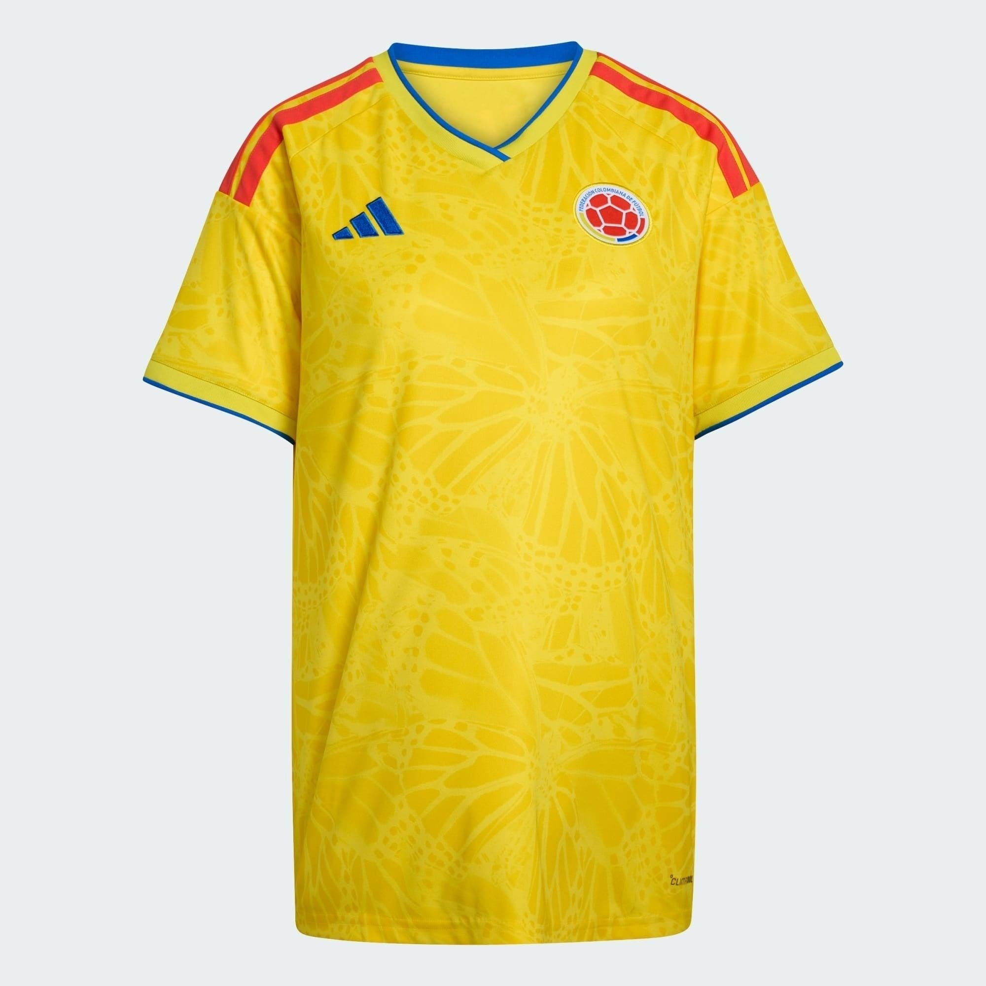 Camisa Feminina Colômbia 26/27 Home, Camisas de Futebol, PIQUE DE JOGADOR, A camisa do seu time favorito agora disponível em nossa loja! Confeccionadas com tecido de poliéster de alta qualidade e uma tecnologia respirável de ponta, nossas camisas são uma fusão perfeita de conforto, resistência e frescor duradouro. Sinta-se envolvido(a) em luxo enquanto apoia o seu time, seja nas vibrantes arquibancadas ou no calor da competição nas quadras. O design exclusivo e as cores vibrantes destacam-se, tornando esta 