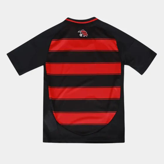 Conjunto Infantil Adidas Flamengo 25/26 I, Camisa Futebol, Adidas, Ficha do Produto TecnologiaAeroReady: Sistema que controla o excesso de umidade do corpo, garantindo a rápida secagem do suor durante os exercícios. Composição: 100% PoliésterMarca: AdidasIndicada para: Jogo/CasualGênero: MasculinoEscudo: BordadoOrigem: ImportadoManga: Curta-PIQUE DE JOGADOR