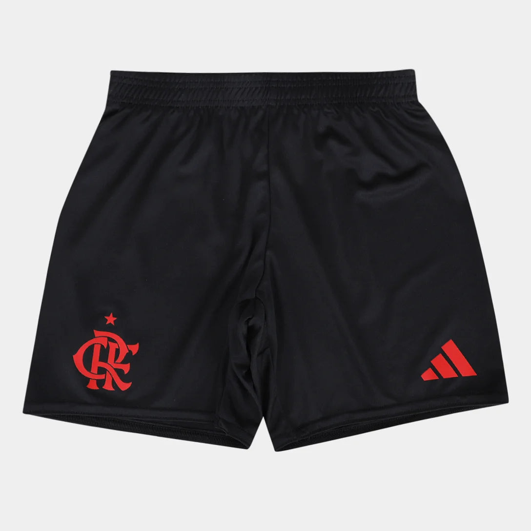 Conjunto Infantil Adidas Flamengo 25/26 II, Camisa Futebol, Adidas, Ficha do Produto TecnologiaAeroReady: Sistema que controla o excesso de umidade do corpo, garantindo a rápida secagem do suor durante os exercícios. Composição: 100% PoliésterMarca: AdidasIndicada para: Jogo/CasualGênero: MasculinoEscudo: BordadoOrigem: ImportadoManga: Curta-PIQUE DE JOGADOR