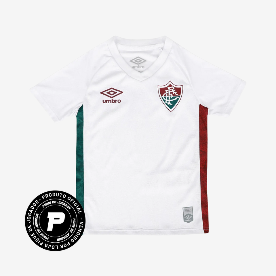 Conjunto Infantil Umbro Fluminense 2025/26 II, Camisas de Futebol, PIQUE DE JOGADOR, -PIQUE DE JOGADOR
