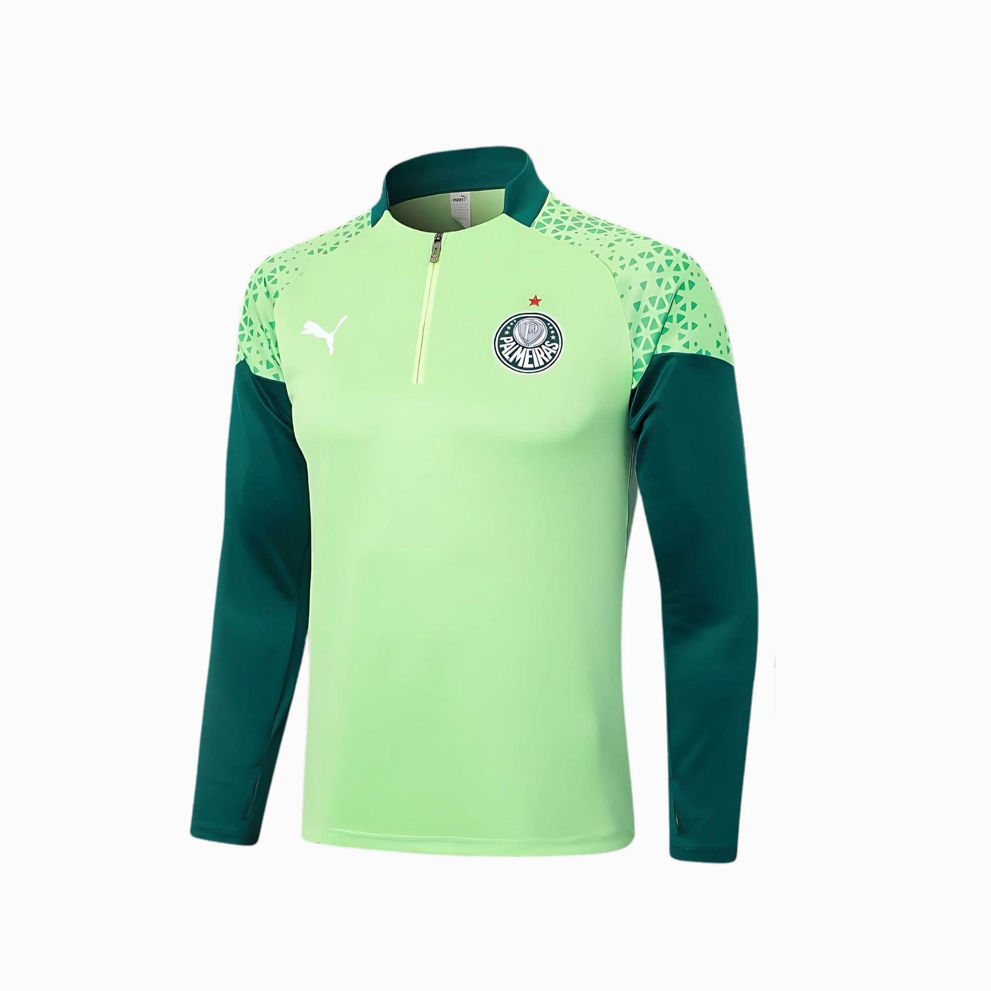Conjunto de Treino Puma Palmeiras 2024/25 II – Masculino, Camisas de Futebol, PIQUE DE JOGADOR, O Conjunto de Treino Palmeiras 2024/25 II é a escolha ideal para quem quer vestir o manto com atitude fora das quatro linhas. Com design alternativo, detalhes modernos e tecnologia dryCELL, esse kit oferece conforto, mobilidade e estilo nos treinos, no dia a dia ou nas arquibancadas. Inspirado no uniforme de treino dos atletas palestrinos, é mais do que um conjunto – é identidade alviverde. Características e Bene