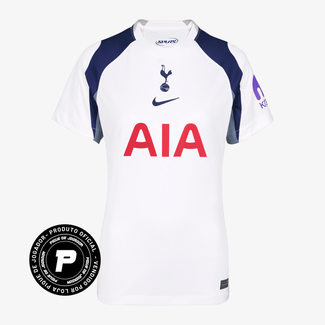 Camisa Feminina Nike Tottenham 2025/26 I Torcedor, Camisas de Futebol, PIQUE DE JOGADOR, FICHA TÉCNICA Composição: 100% PoliésterGênero: FemininoIndicada para: Jogo/CasualGênero: MasculinoEscudo: EmborrachadoOrigem: ImportadoManga: Curta-PIQUE DE JOGADOR