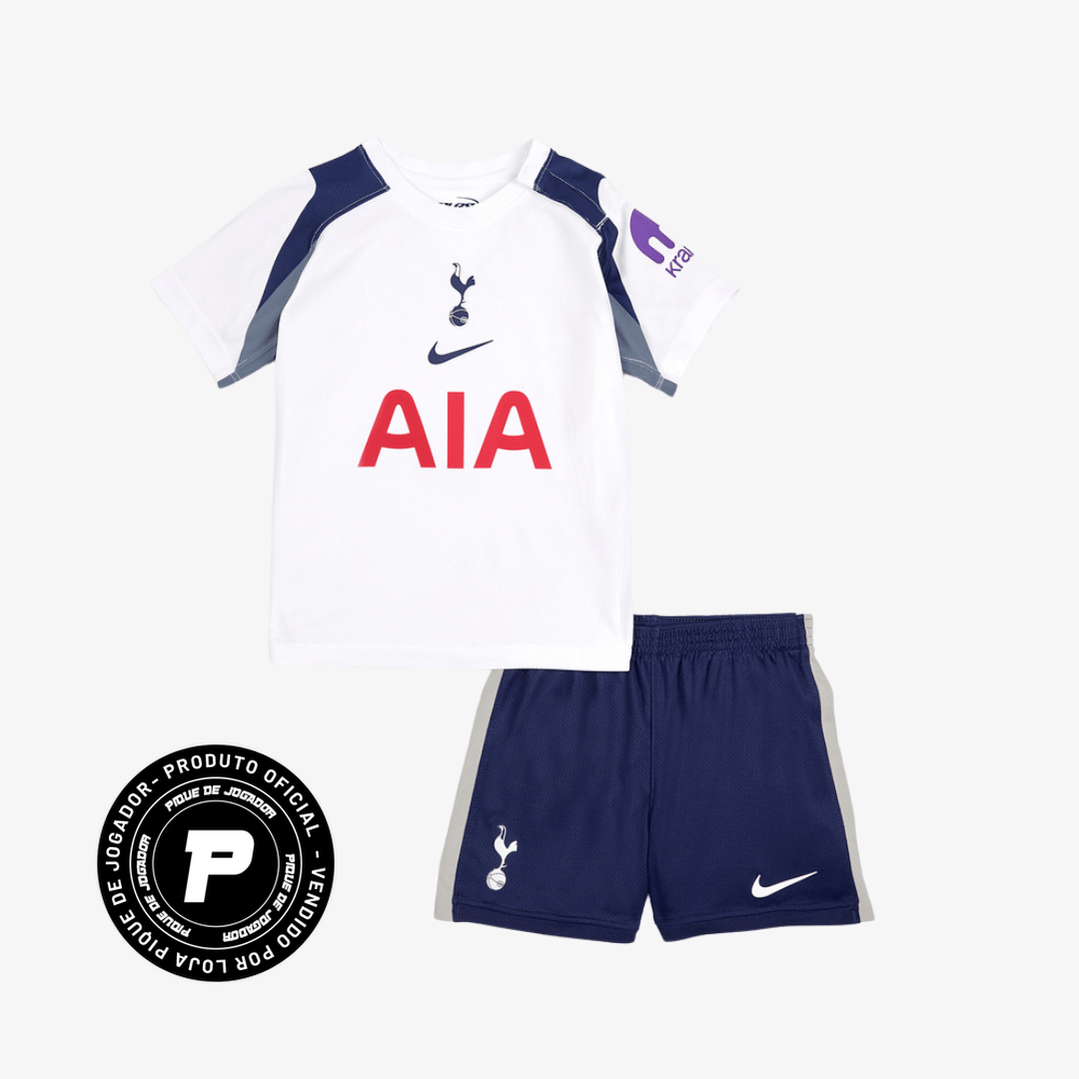 Conjunto Infantil Nike Tottenham 2025/26 Torcedor, Camisas de Futebol, PIQUE DE JOGADOR, -PIQUE DE JOGADOR