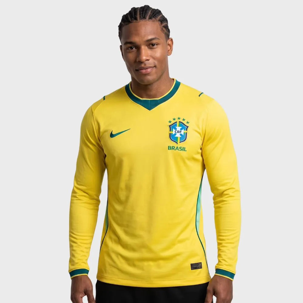 Camisa Nike Brasil Manga Longa 26/27 Home