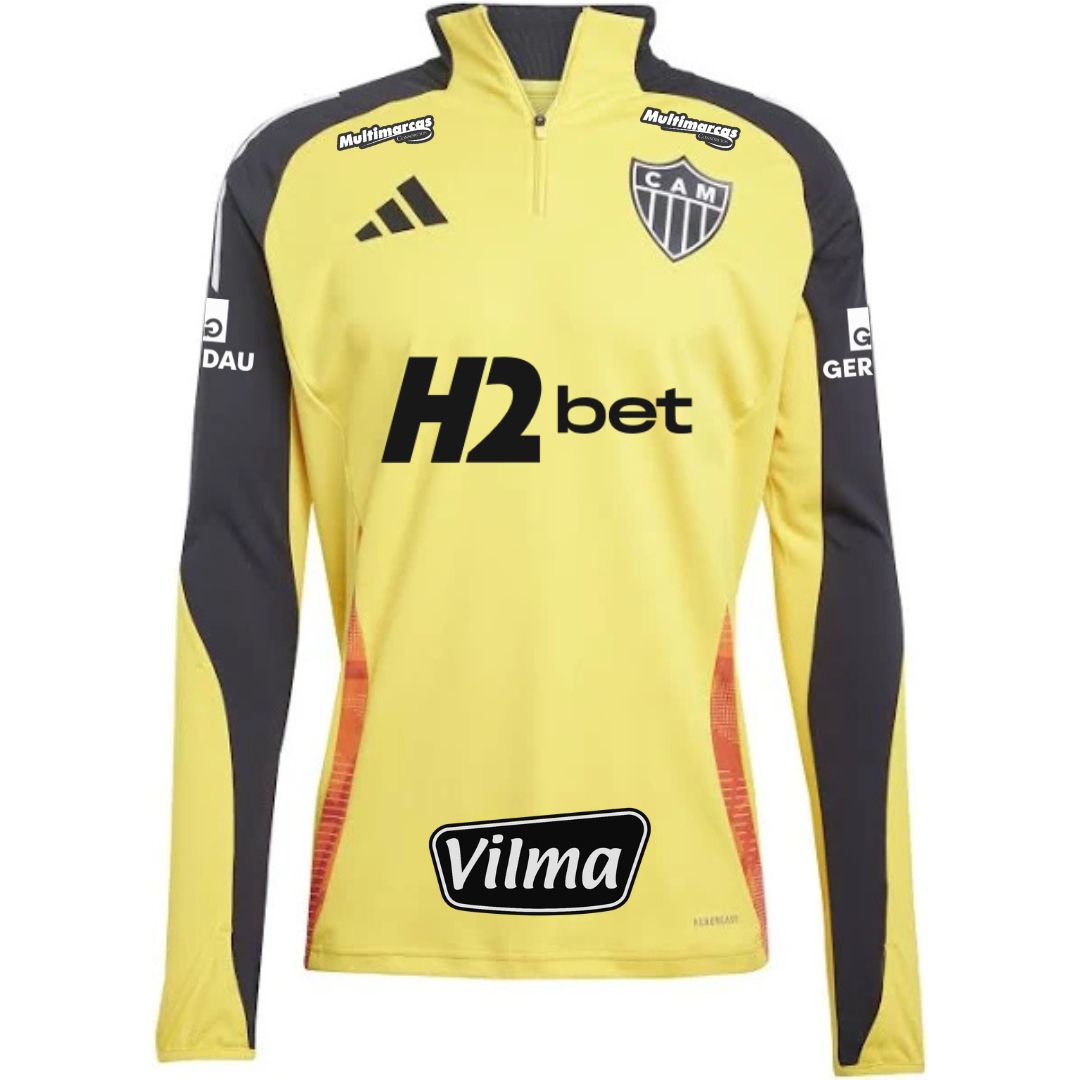 Blusa Adidas Treino Atlético Mineiro 25/26 C/ Patrocínios