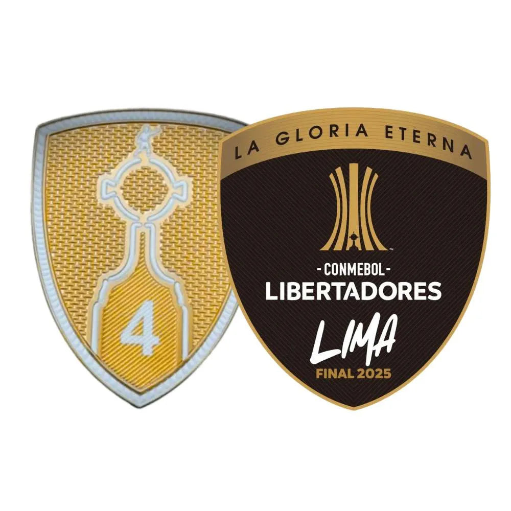 Patches Final Libertadores 2025 - 4 Troféus, , JerseyZoneStore, -PIQUE DE JOGADOR