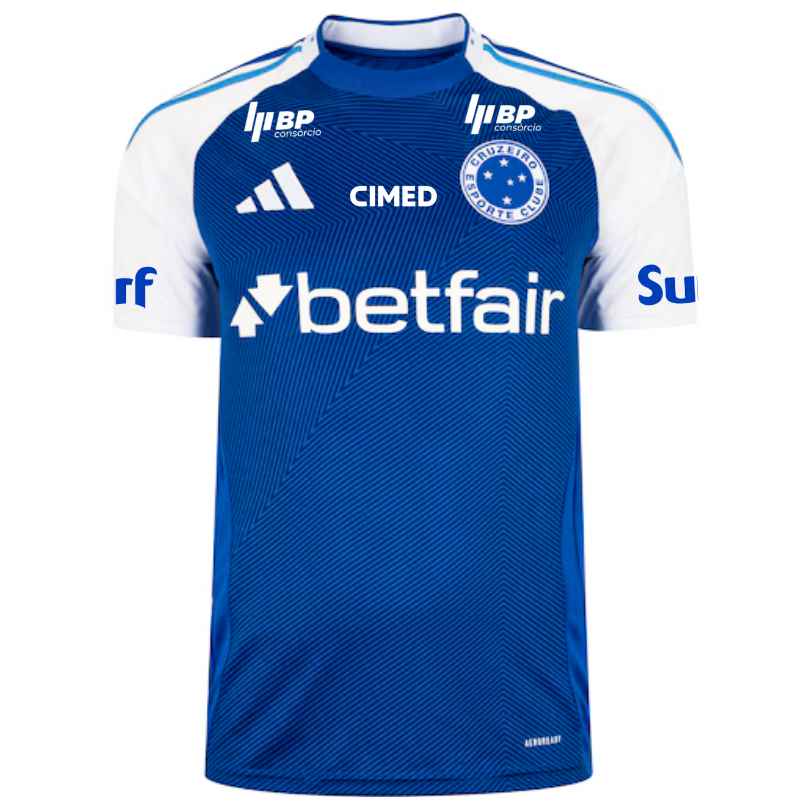 Camisa Adidas Cruzeiro 25/26 Home C/ Patrocínios