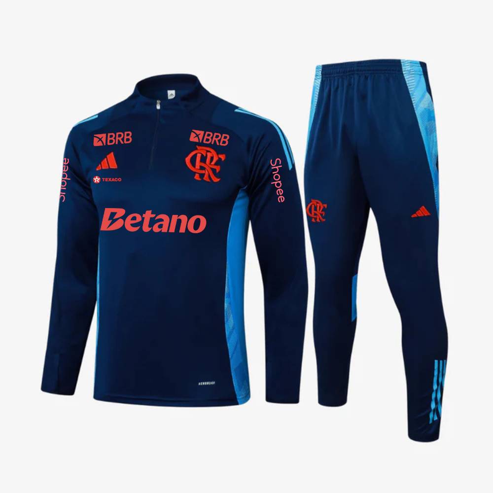 Conjunto Flamengo Comissão Técnica 2025 C/ Patrocínios