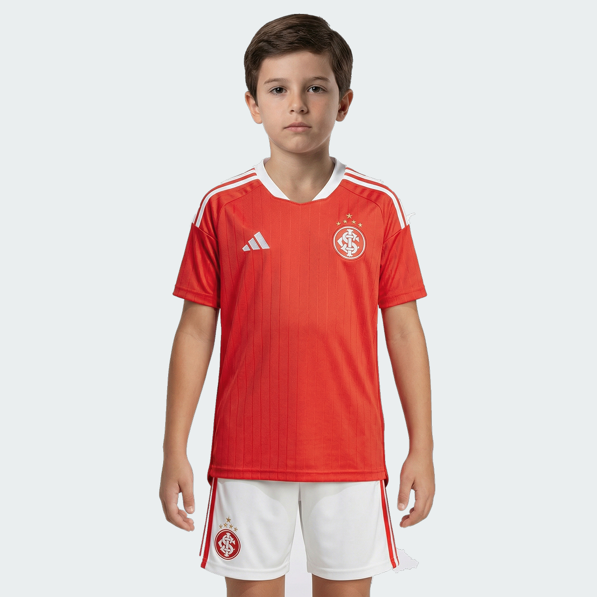 Kit Infantil Internacional 2026/27 I Torcedor, camisa infantil cruzeiro, PIQUE DE JOGADOR, -PIQUE DE JOGADOR