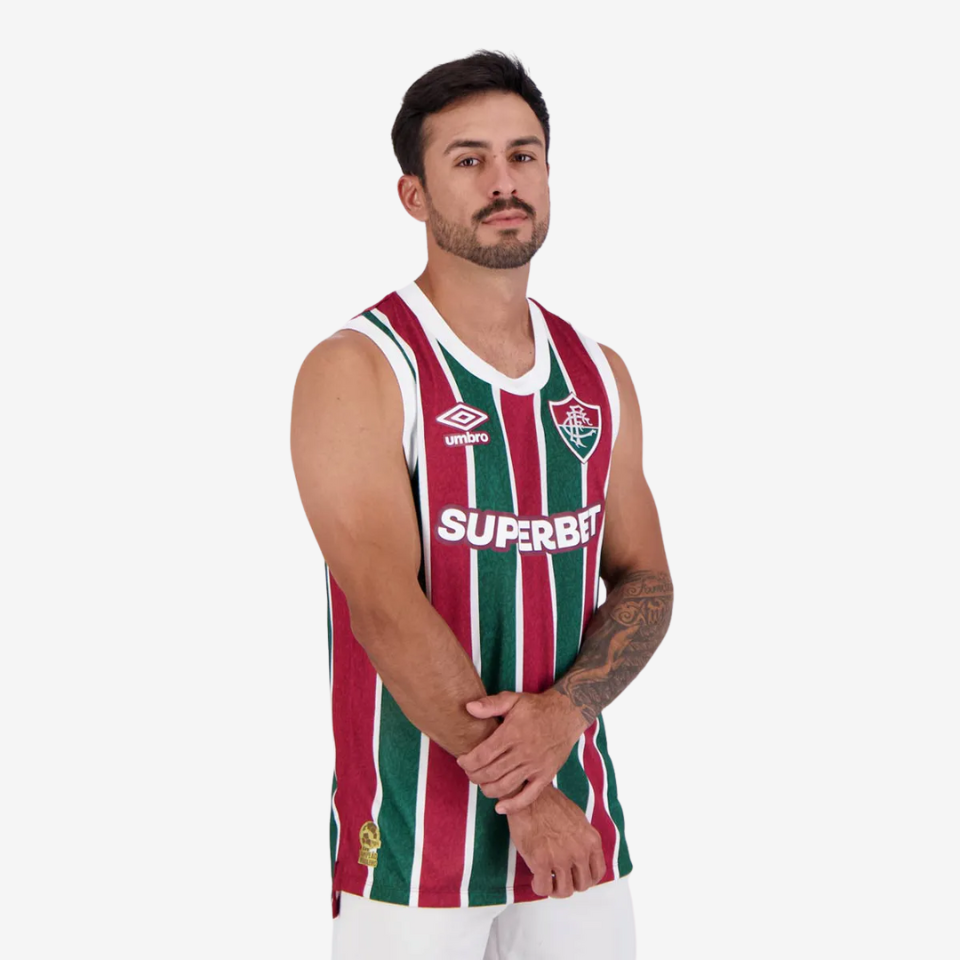 Regata Umbro Fluminense 2024/25 I, Camisas de Futebol, PIQUE DE JOGADOR, -PIQUE DE JOGADOR