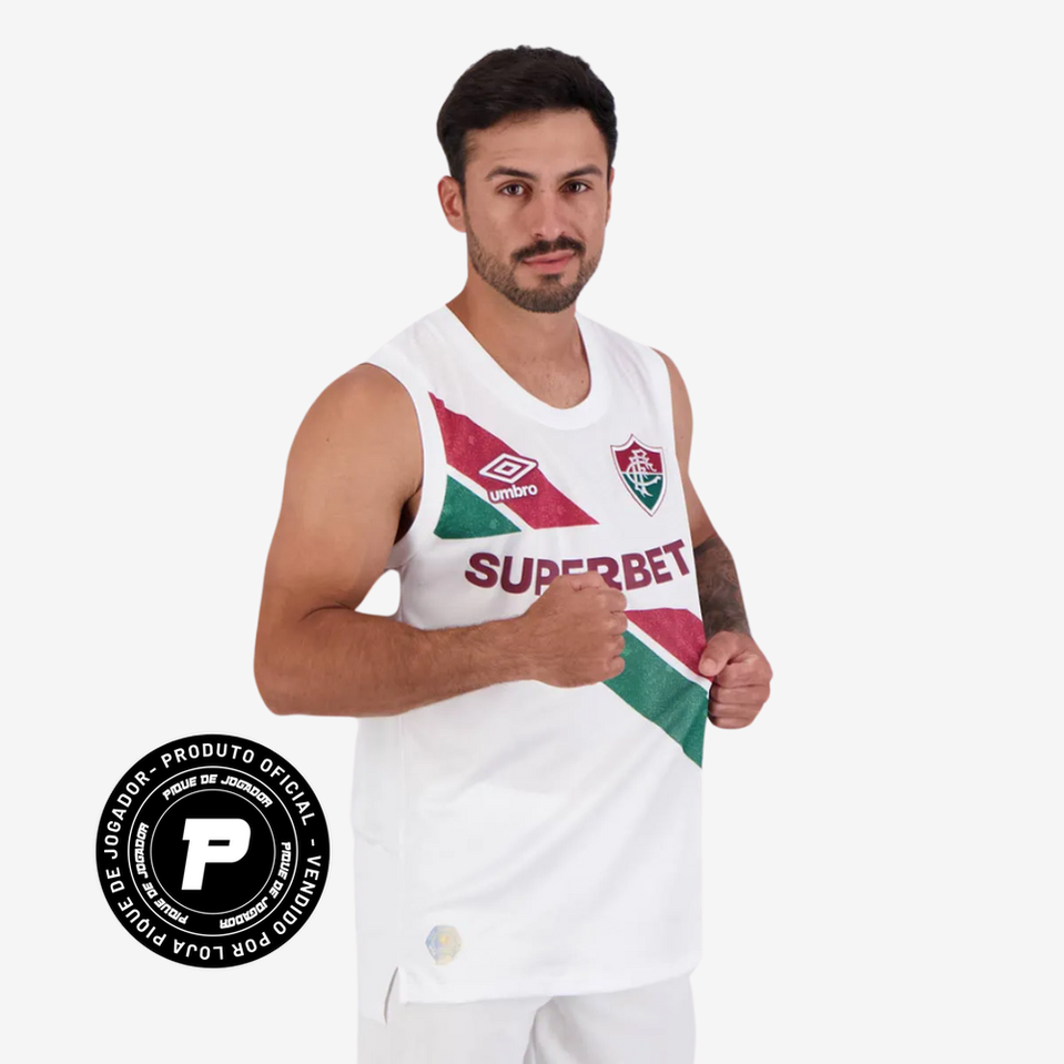 Regata Umbro Fluminense 2024/25 II, Camisas de Futebol, PIQUE DE JOGADOR, -PIQUE DE JOGADOR