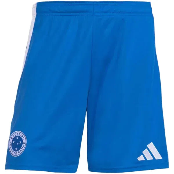 Shorts Cruzeiro 25/26 Away, Camisa Futebol, Adidas, Ficha do Produto TecnologiaAeroReady: Sistema que controla o excesso de umidade do corpo, garantindo a rápida secagem do suor durante os exercícios. Composição: 100% PoliésterMarca: AdidasIndicada para: Jogo/CasualGênero: MasculinoEscudo: EmborrachadoOrigem: ImportadoManga: Curta-PIQUE DE JOGADOR