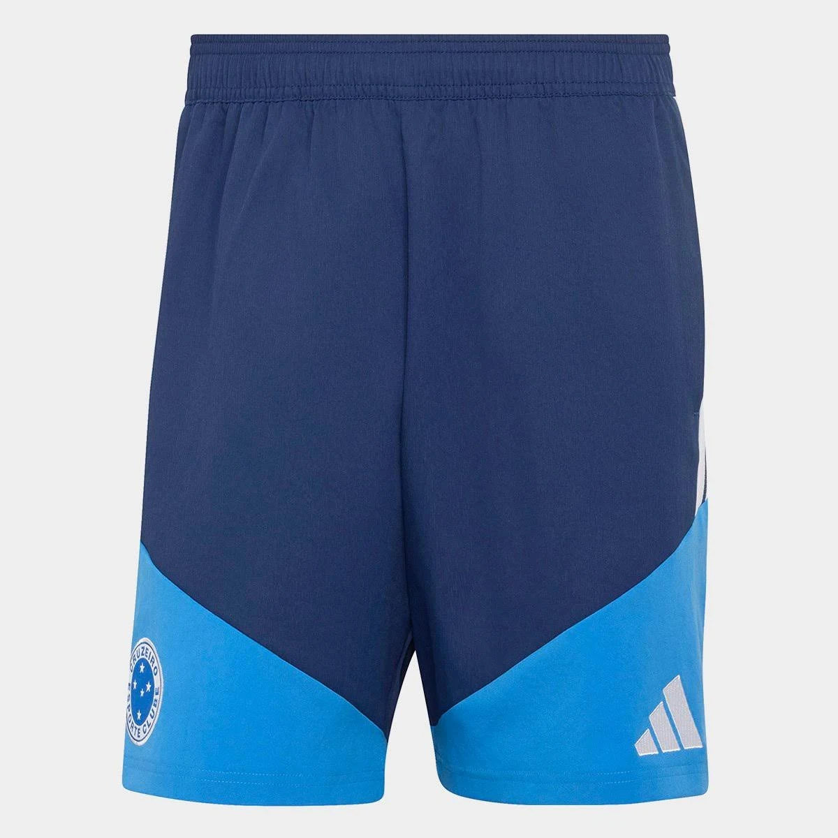 Shorts Cruzeiro 26/27 Treino, Camisa Futebol, Adidas, Descrição A Adidas exibe o shorts do Cruzeiro, modelo Treino para 2026, ideal para os torcedores da Raposa vestirem com conforto e estilo a sua paixão. A peça é feita em poliéster e além de trazer bolsos frontais sem zíper, no cós, elástico e cordão cuidam do ajuste. Informações Técnicas Composição: 100% PoliésterAjuste: Elástico e cordãoCor predominante: MarinhoIndicado para: TreinoGênero: MasculinoOrigem: ImportadaEscudo: EstampadoClube: Cruzeiro-PIQUE