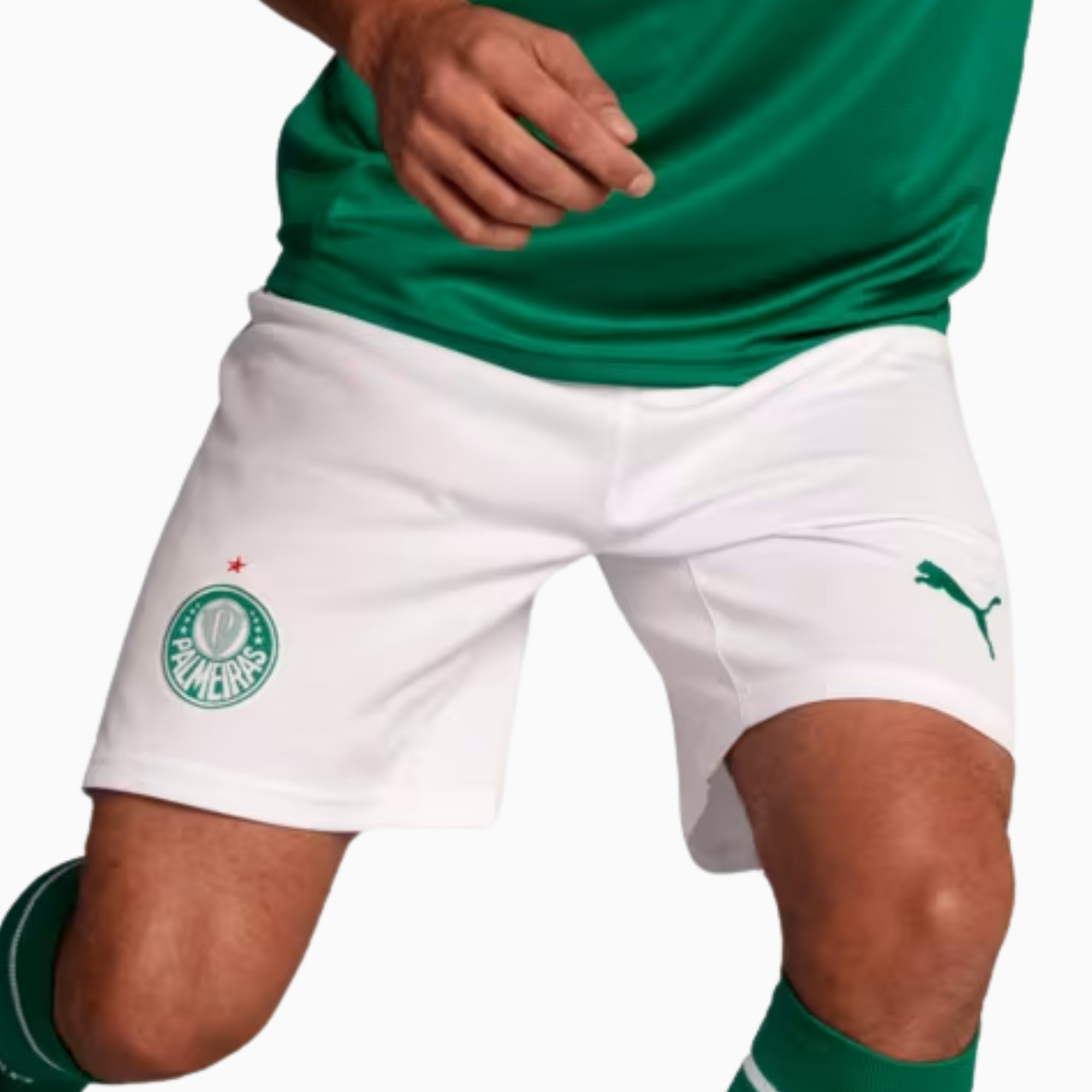 Shorts Palmeiras 2025 I – Torcedor, Camisas de Futebol, PIQUE DE JOGADOR, O Shorts Palmeiras Torcedor Home 2025 celebra as glórias do Verdão com um design que une tradição, modernidade e identidade alviverde. Com detalhes inspirados nas conquistas do clube, como as estrelas que representam os títulos brasileiros e elementos que remetem à bandeira do Brasil, o modelo é ideal para quem veste o Palmeiras com orgulho dentro e fora de campo. Características e Benefícios Tecnologia dryCELL: absorve a umidade do c