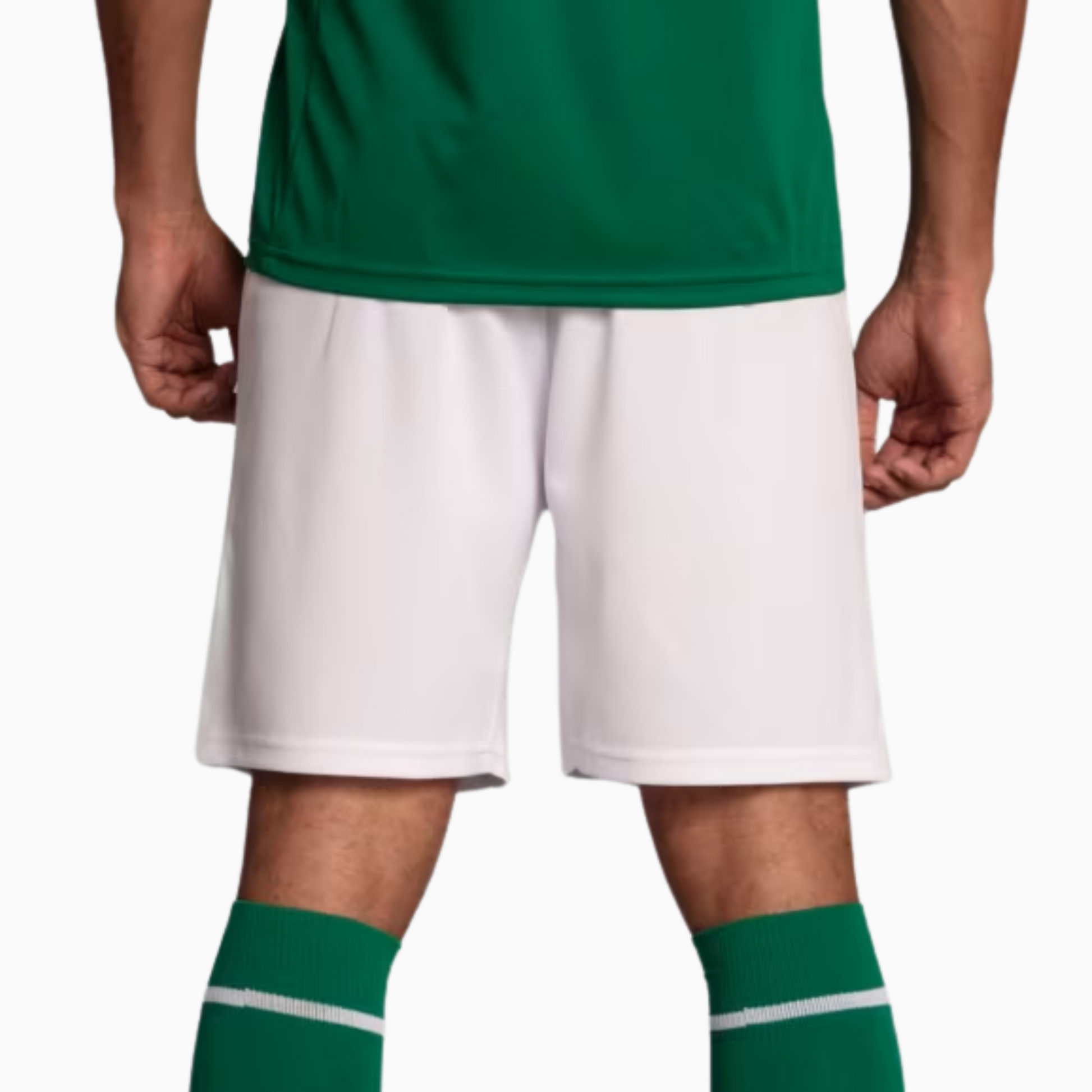 Shorts Palmeiras 2025 I – Torcedor, Camisas de Futebol, PIQUE DE JOGADOR, O Shorts Palmeiras Torcedor Home 2025 celebra as glórias do Verdão com um design que une tradição, modernidade e identidade alviverde. Com detalhes inspirados nas conquistas do clube, como as estrelas que representam os títulos brasileiros e elementos que remetem à bandeira do Brasil, o modelo é ideal para quem veste o Palmeiras com orgulho dentro e fora de campo. Características e Benefícios Tecnologia dryCELL: absorve a umidade do c