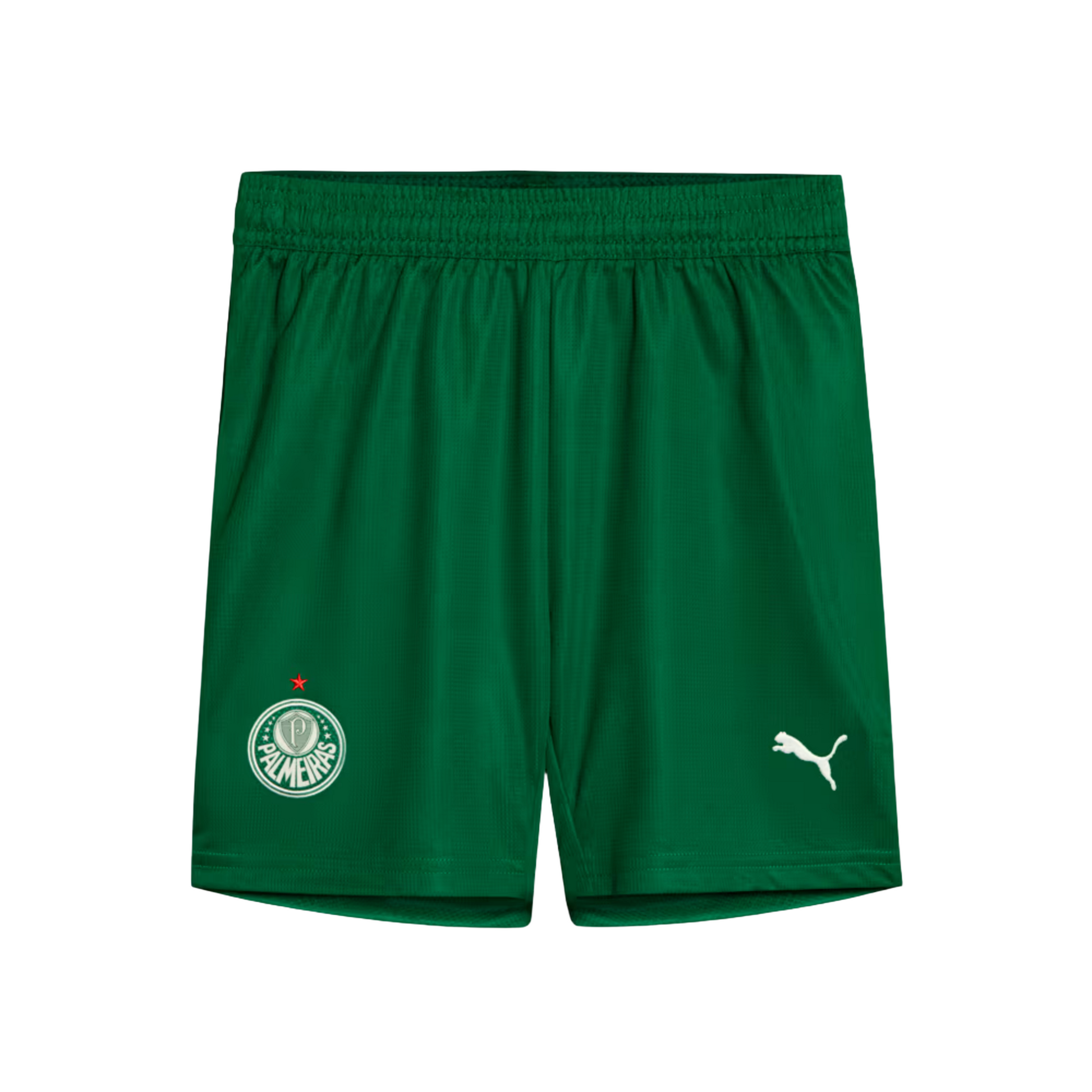 Shorts Palmeiras 2025 II – Torcedor, Camisas de Futebol, PIQUE DE JOGADOR, O Shorts Palmeiras 2025 II – Torcedor carrega a identidade vitoriosa do Verdão com um visual moderno e imponente. Desenvolvido pela PUMA para a temporada 2025, o modelo é ideal para quem busca estilo, conforto e performance no dia a dia ou nas arquibancadas. Com escudo bordado e tecnologia dryCELL, é a peça certa para completar o uniforme alviverde com autenticidade. Características e Benefícios Tecnologia dryCELL: ajuda a manter o c