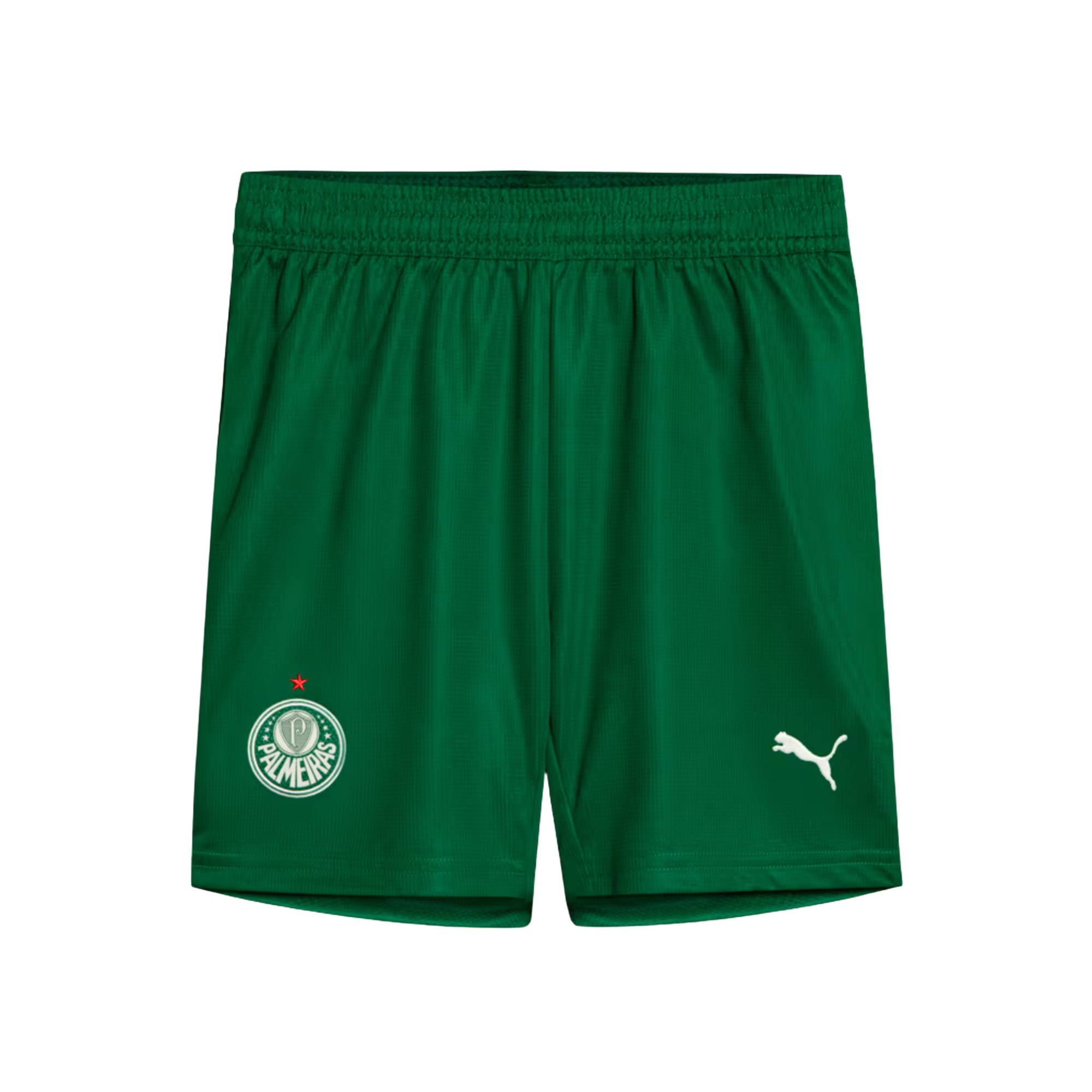 Shorts Palmeiras 2025 II – Torcedor, Camisas de Futebol, PIQUE DE JOGADOR, O Shorts Palmeiras 2025 II – Torcedor carrega a identidade vitoriosa do Verdão com um visual moderno e imponente. Desenvolvido pela PUMA para a temporada 2025, o modelo é ideal para quem busca estilo, conforto e performance no dia a dia ou nas arquibancadas. Com escudo bordado e tecnologia dryCELL, é a peça certa para completar o uniforme alviverde com autenticidade. Características e Benefícios Tecnologia dryCELL: ajuda a manter o c