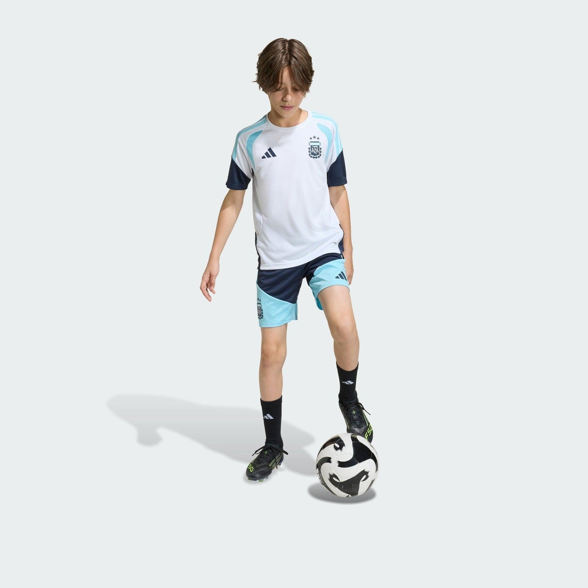 Conjunto Treino Infantil Argentina 26/27, Camisas de Futebol, PIQUE DE JOGADOR, A camisa do seu time favorito agora disponível em nossa loja! Confeccionadas com tecido de poliéster de alta qualidade e uma tecnologia respirável de ponta, nossas camisas são uma fusão perfeita de conforto, resistência e frescor duradouro. Sinta-se envolvido(a) em luxo enquanto apoia o seu time, seja nas vibrantes arquibancadas ou no calor da competição nas quadras. O design exclusivo e as cores vibrantes destacam-se, tornando 