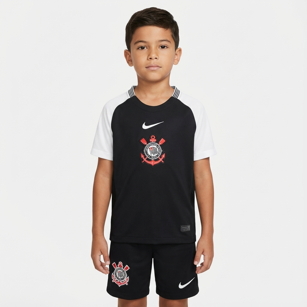 Conjunto Infantil Masculino Nike Corinthians 2025/26 II