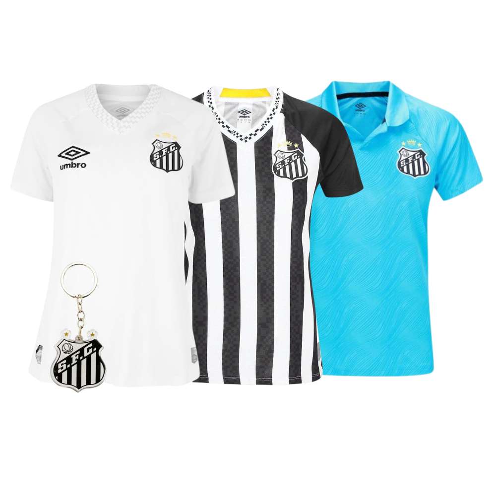 Combo Feminino Santos 3 Unidades + Brinde